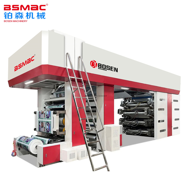 Machine d'impression flexographique satellite haute vitesse BSHCI 8 couleurs