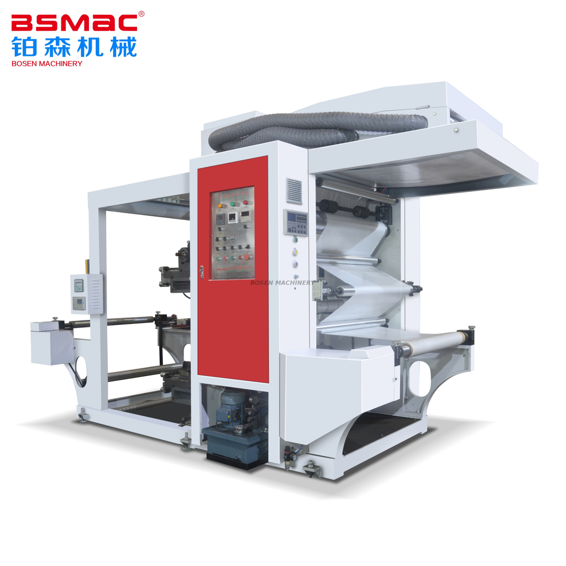 Machine d'impression flexographique à grande vitesse de la série BSHYT2 2 couleurs