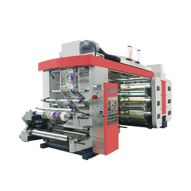 Fabrication de nouvelles machines d'impression flexographique à grande vitesse 6 couleurs en Chine 