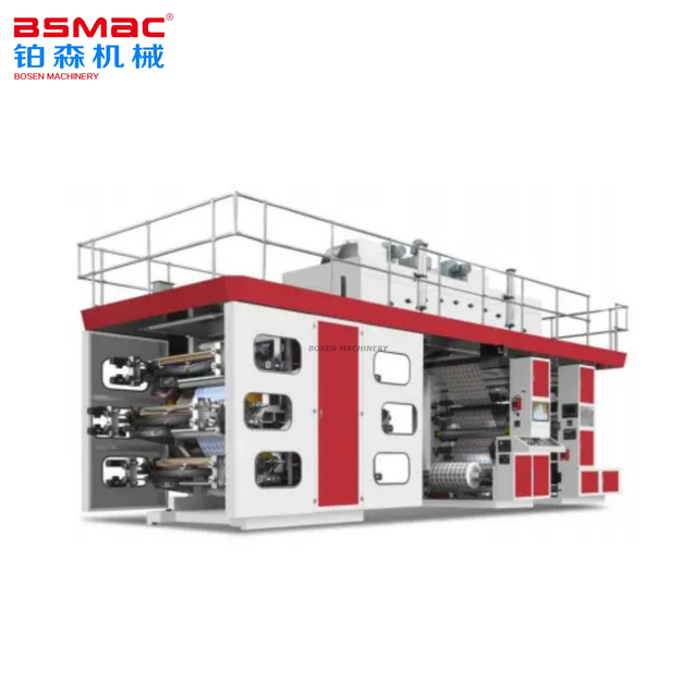 Machine d'impression flexographique à grand tambour central à grande vitesse BSHCI