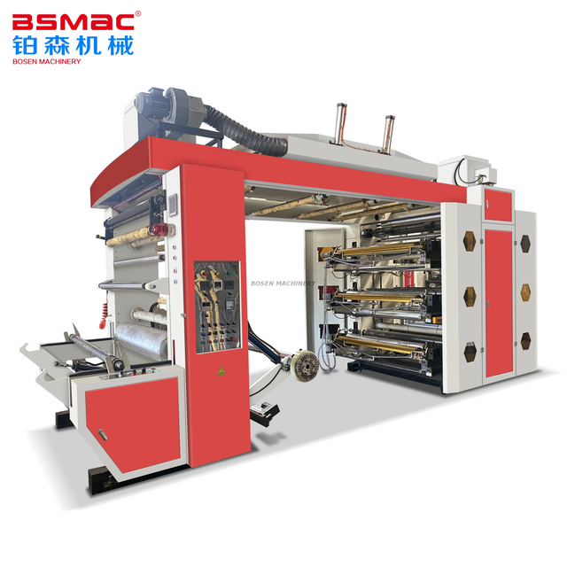 Machine d'impression flexographique automatique à grande vitesse, série BSHYT6A, 6 couleurs